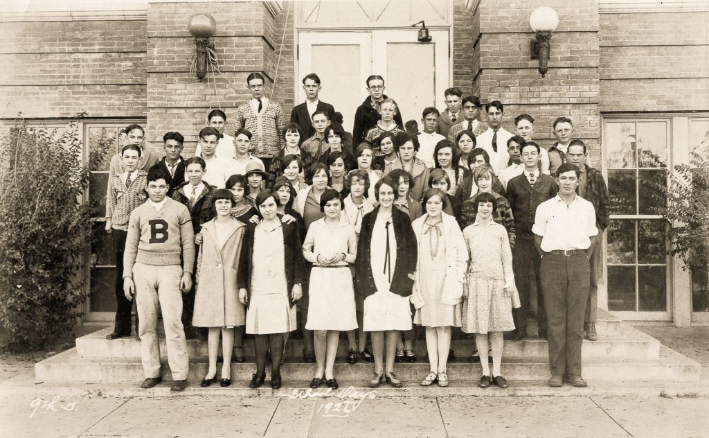 1926: Ninth grade class of Bryan High School