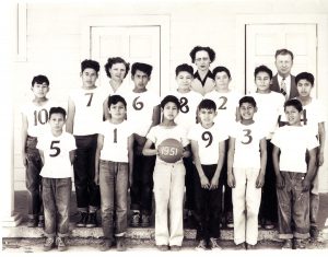 Ibarra School fifth grade basketball team.