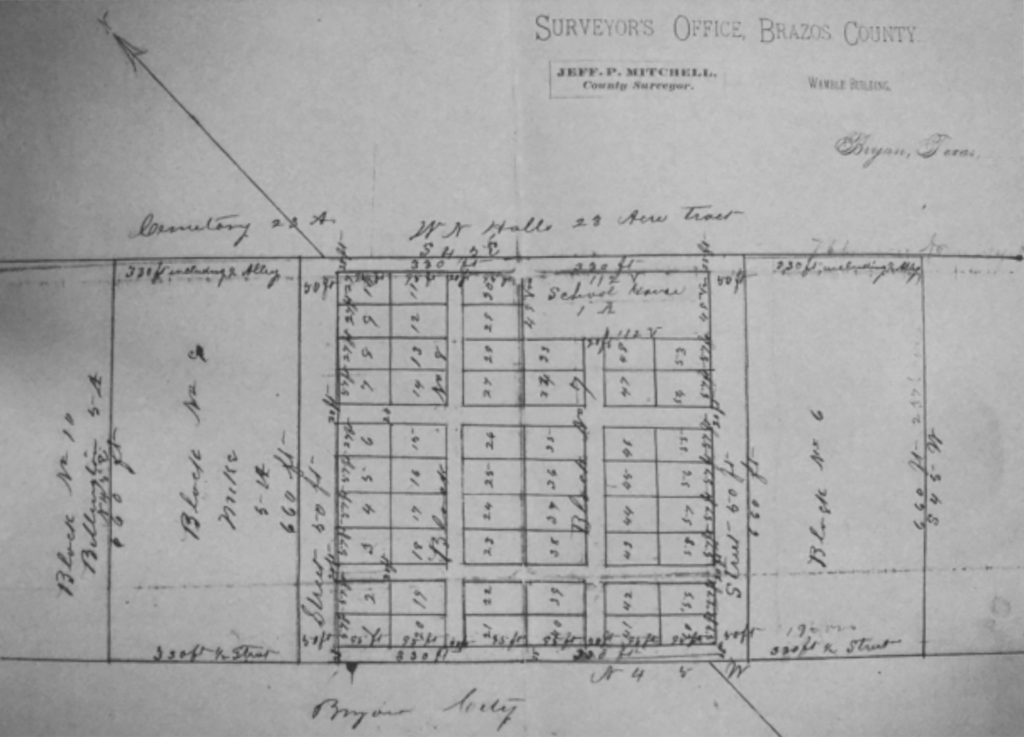 Freedman Town map from 1880/