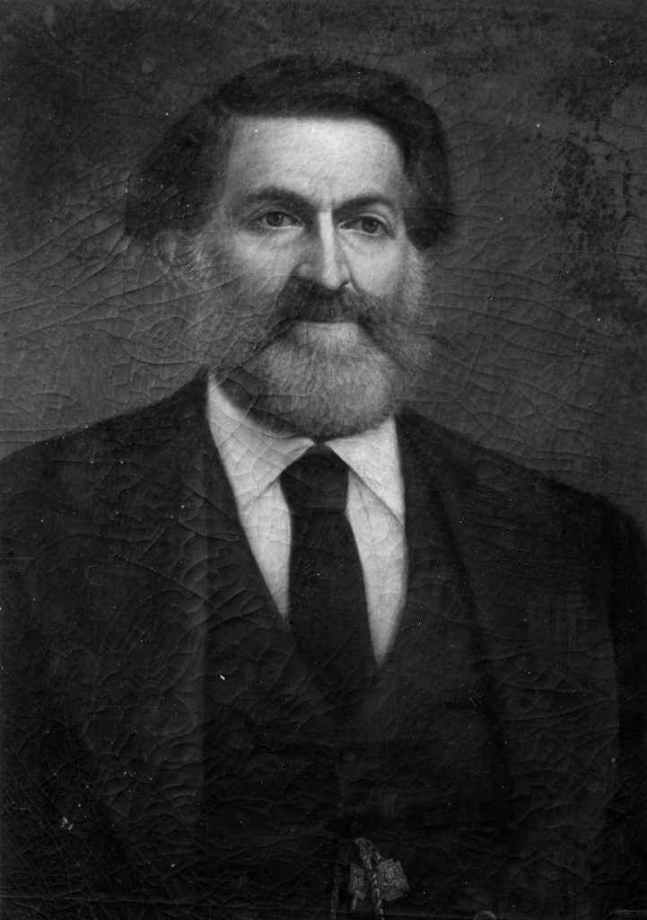 Portrait of Harvey Mitchell, known as the "Father of Brazos County."