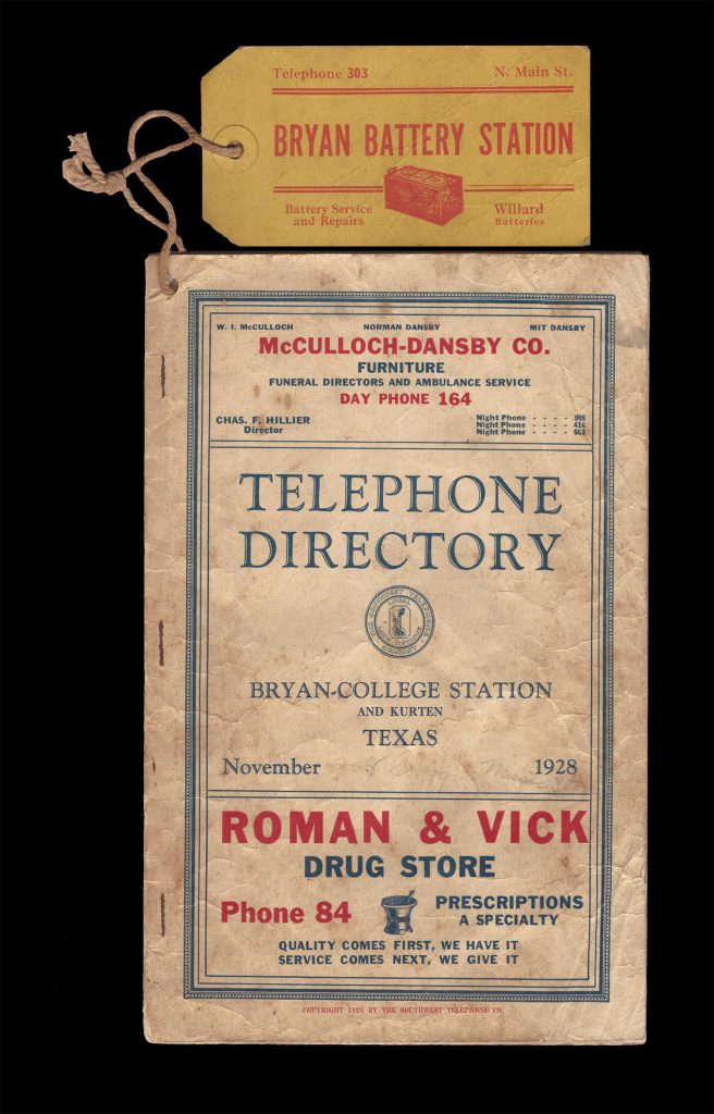 1928 telephone book