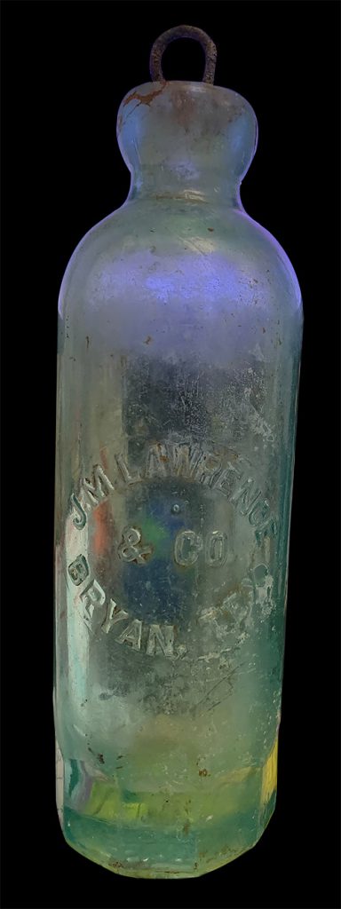 J.M. Lawerence & Co. hutch soda bottle.