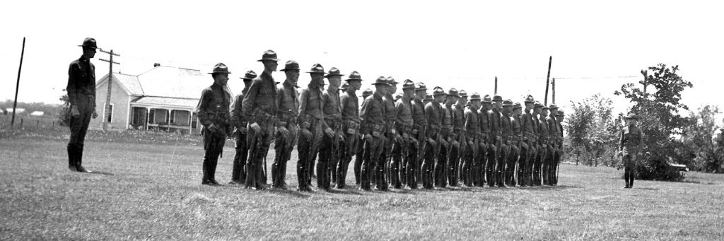 Texas A&M Corp of Cadets, believed to be World War 1 era