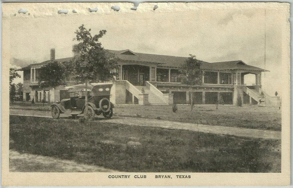 Bryan Country Club circa early 1920s.