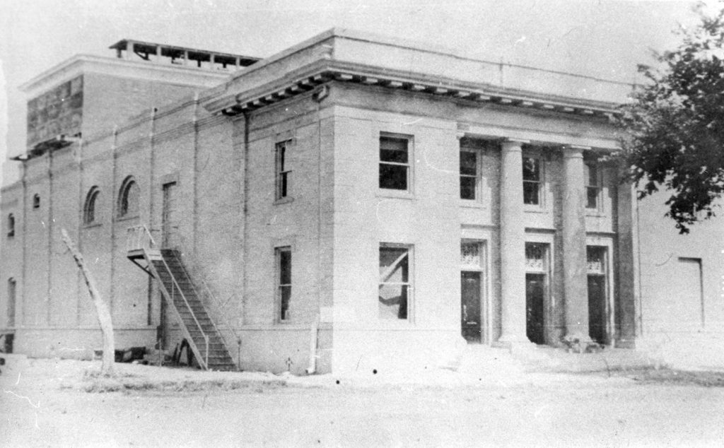 New Bryan City Hall and Opera House circa 1910-1915. Site now known as the Palace Theater.