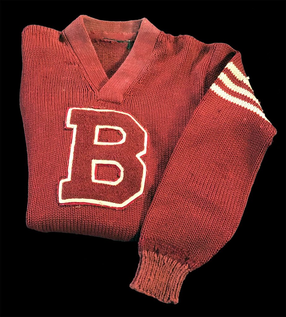 Bryan School for Colored / E. A. Kemp Junior-Senior High School letter sweater. Circa 1931.