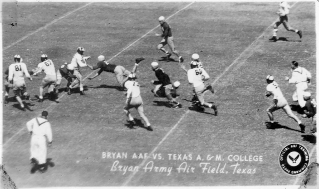 Bryan Army Airfield playing Texas A&M in football at Kyle Field in 1943.