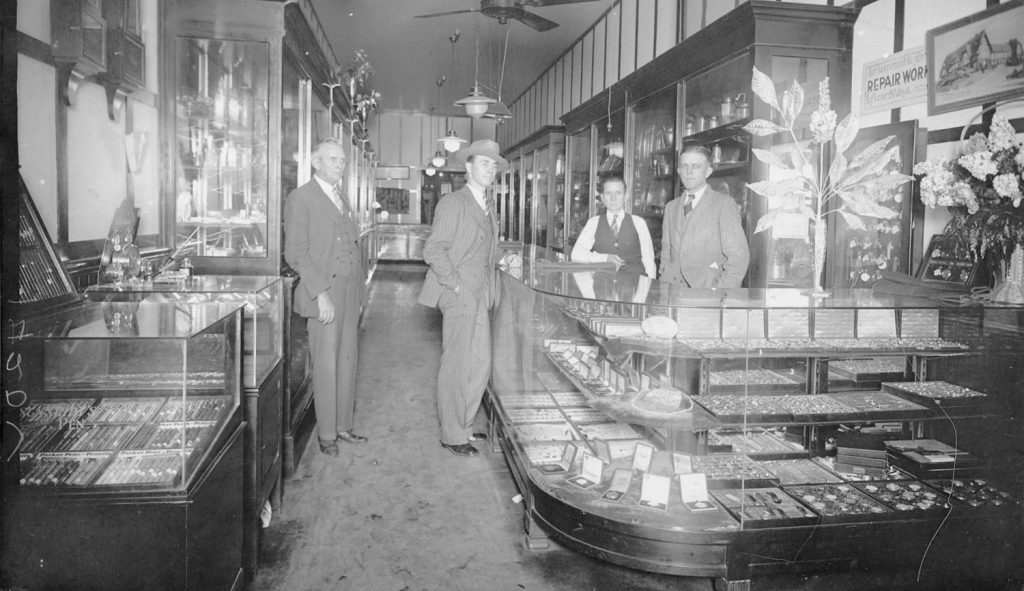 Inside of Caldwell's Jewlery store on Main Street in Downtown Bryan.