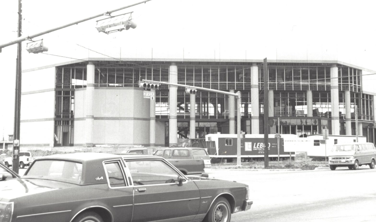 current Bryan city hall / municipal office building construction circa 1987.