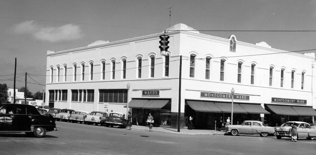Montgomery Ward in downtown Bryan in the 1950s.