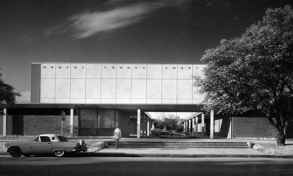 new Brazos County Courthouse circa 1957.