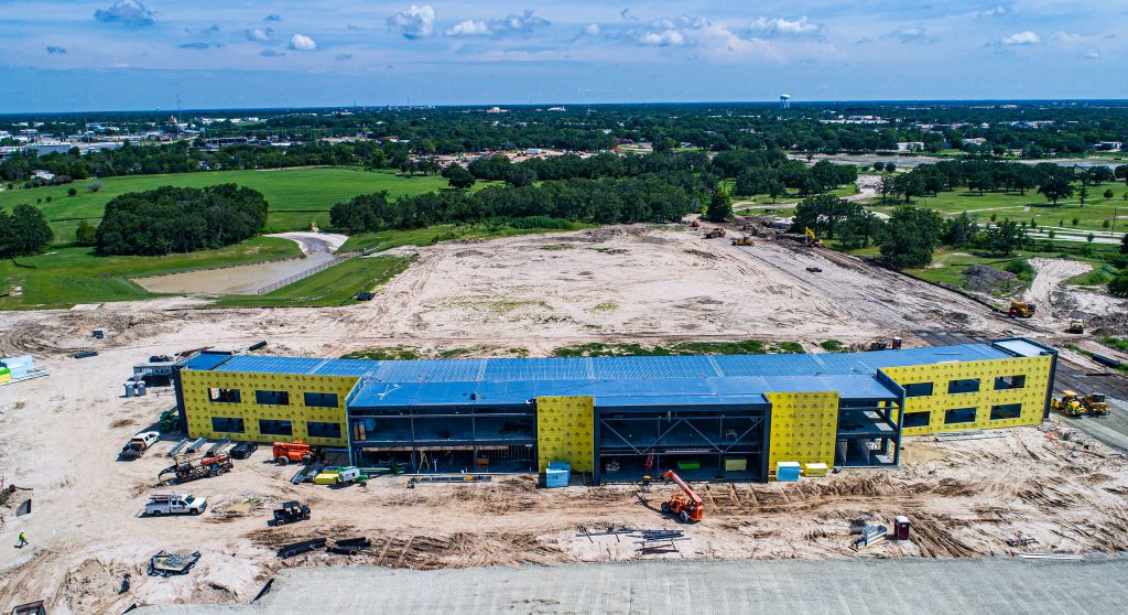 BigShots Aggieland facility construction July 2021.